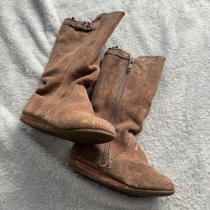 Baby Gap Brown Suede Tall Boots EUC Sz Toddler 8